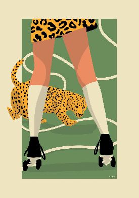 Mellon mellongwen - Leopard, Rollerskate, Rope